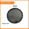 1Pcs Pizza Pans For Oven Round Pizza Pan With Holes Pizza Tray For Oven Baking Carbon Steel Pizza Oven Accessories Kitchen Tools
