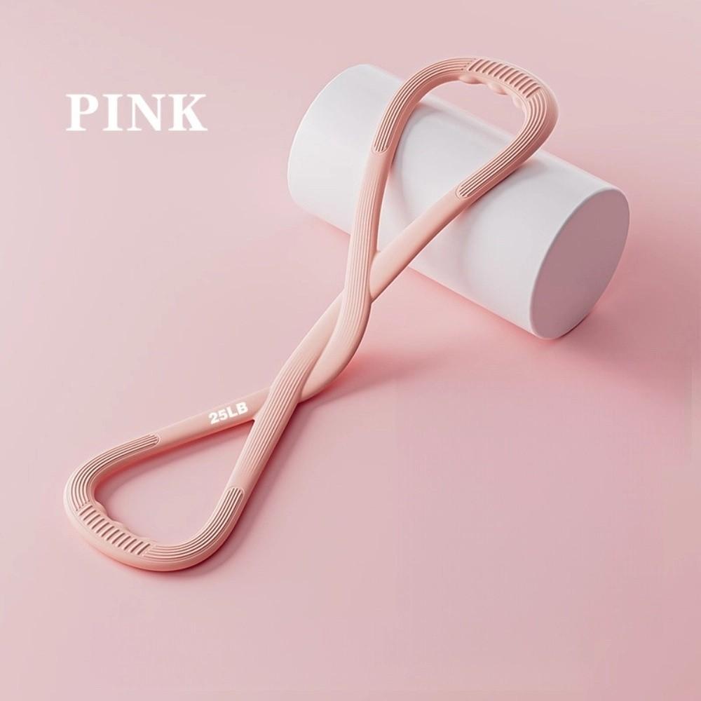 

Soft Silicone Resistance Bands 25/35 LB Exercise Elastic Pull Bands Exercise Bands Home Fitness Pink 25LB