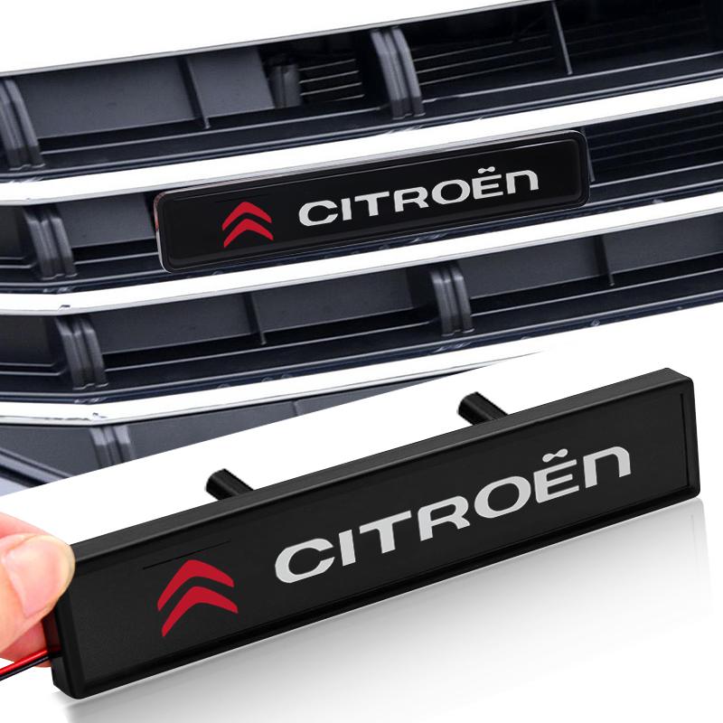 Car Front Cover Grille Lamp Emblem Decor LED Lightings for Citroen C2 C3 C4 C5 C6 C1 DS3 DS4 DS5 DS7 Xsara Berlingo Saxo Picasso