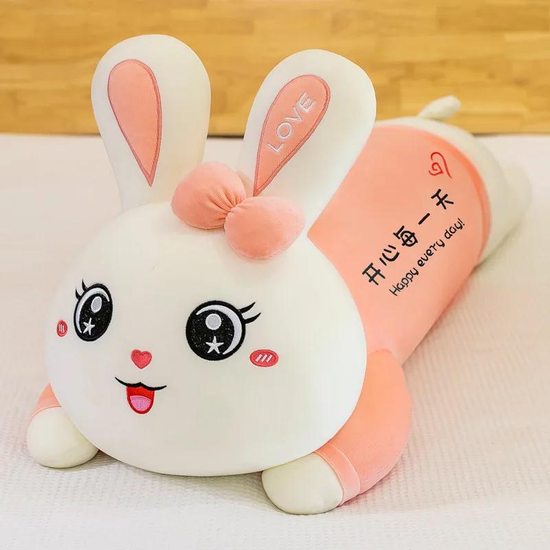 New 70-110Cm Cute Rabbit Girlfriend Pillow Plush Toys Stuffed Pause Office Nap Sleep Pillow Cushion Gift Doll For Kids Girls