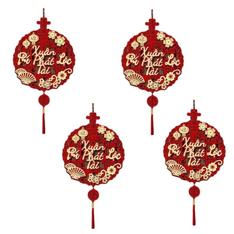 

M-Modern-Vietnamese Text Decoration Spring Festival Pendant New Year Decoration Living Room Bow Pendant