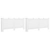 Radiator Covers 2 pcs White 172 * 19 * 81.5 cm MDF