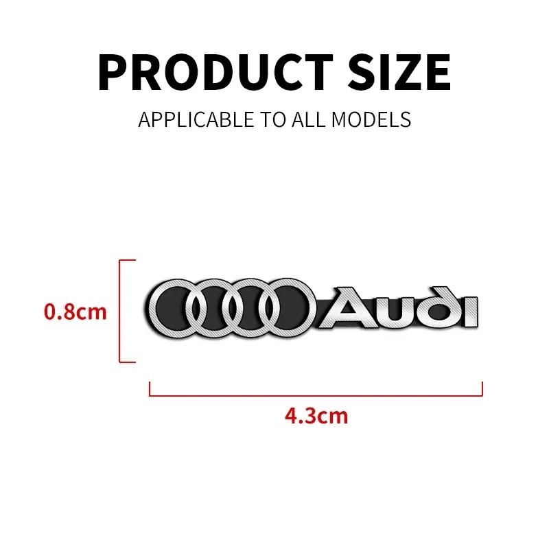 2026 3D Metal Car Speaker Logo Sticker, Mini Emblem Badge Decal For 4YGYE A4 A3 A5 A6 A7 A8 Q3 Q5 Q7 Q8 B5 B6 B7 B8 B9 Q7 8P 8V 8L