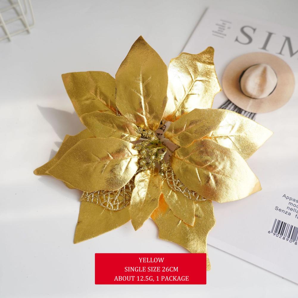 Třpytivé flitry Vánoční květiny Vánoční stromeček Umělé květiny Ozdoby Vánoce Nový rok Party Simulace Květiny Dekorace