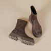 Popular polished thick-soled short boots for women's autumn and winter new suede elastic short tube thin boots, small order customization 34-40 yards