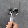 Punch-Free Stainless Steel Razor Holder and Coat Hook Bathroom Rack
