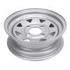 Anhängerradfelge 12 Zoll Silberfarben 12x4 4 114.3 Anhängerradfelge Ersatz für Frachtboot