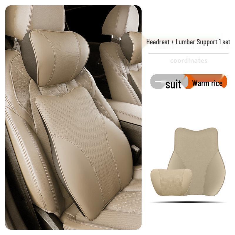 Tesla Headrest & Lumbar Support Pillow for Model 3/Y/X/S