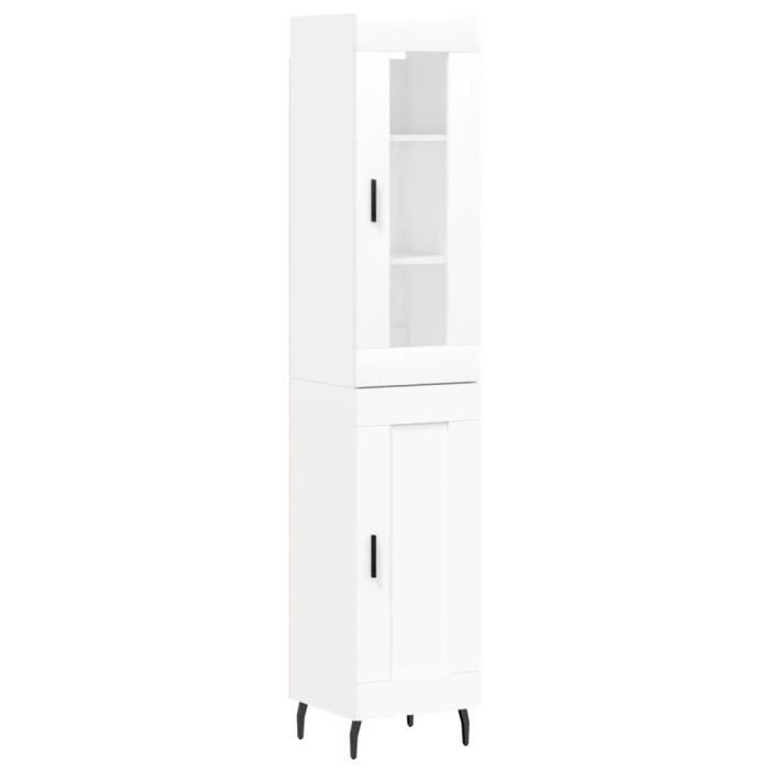 VidaXL Highboard White 34.5x34x180 Cm Engineered Wood 3199505