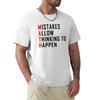 Mistakes Allow Thinking To Happen Math Tshirt Plus Size Workout Short Sleeve Top