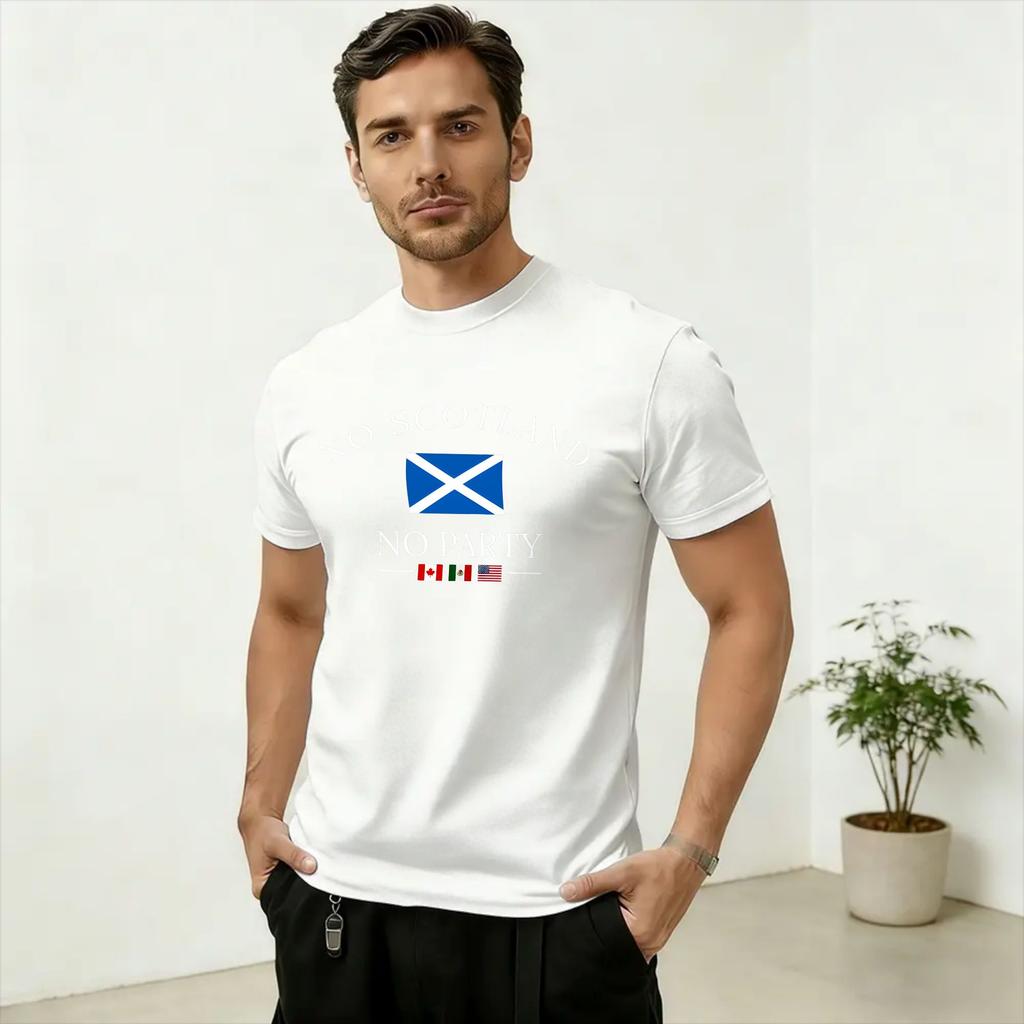 No Scotland No Party T Shirt Summer Harajuku TShirts Unisexs 100 Cotton Comfortable 4XL 5XL 6XL Clothes ShortSleeve Funny Tops