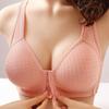 Front Closure No Underwire Anti-Sag Women's Plus Size Thin Bra with Side Support