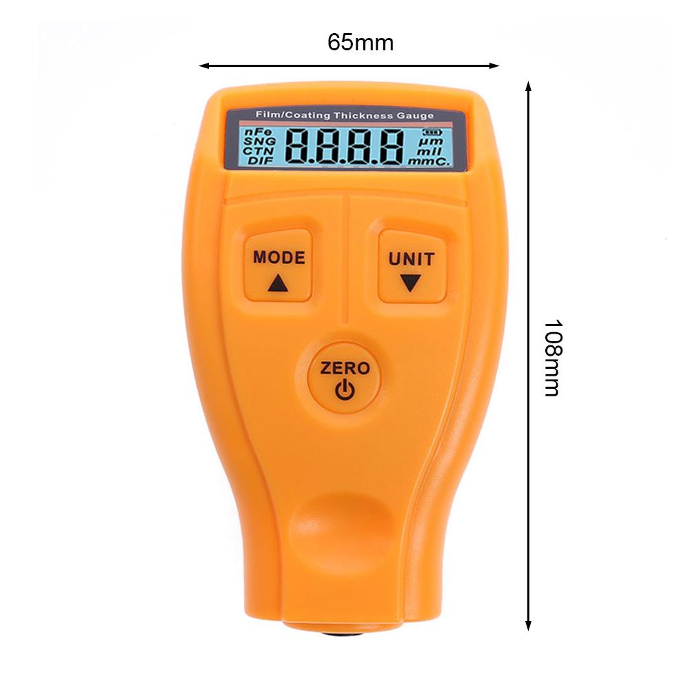 Paint Thickness Gauge Galvanizing Thick Measurement Metal Lacquer Tester Meter