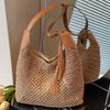 New Woven Bag Fashion Hollow Casual Straw Bag Beach Bag Shoulder Women Bag Perfect for Everyday Use, Travel & Beach Outings