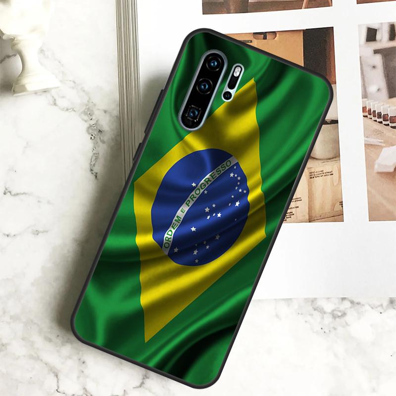 Brazil Brazilian Flag For Huawei Nova Y70 Y72 Y73 Y60 Y90 Y61 Y91 7i 8i 11i 12i 12s 9 10 SE P20 P30 P40 Lite Case