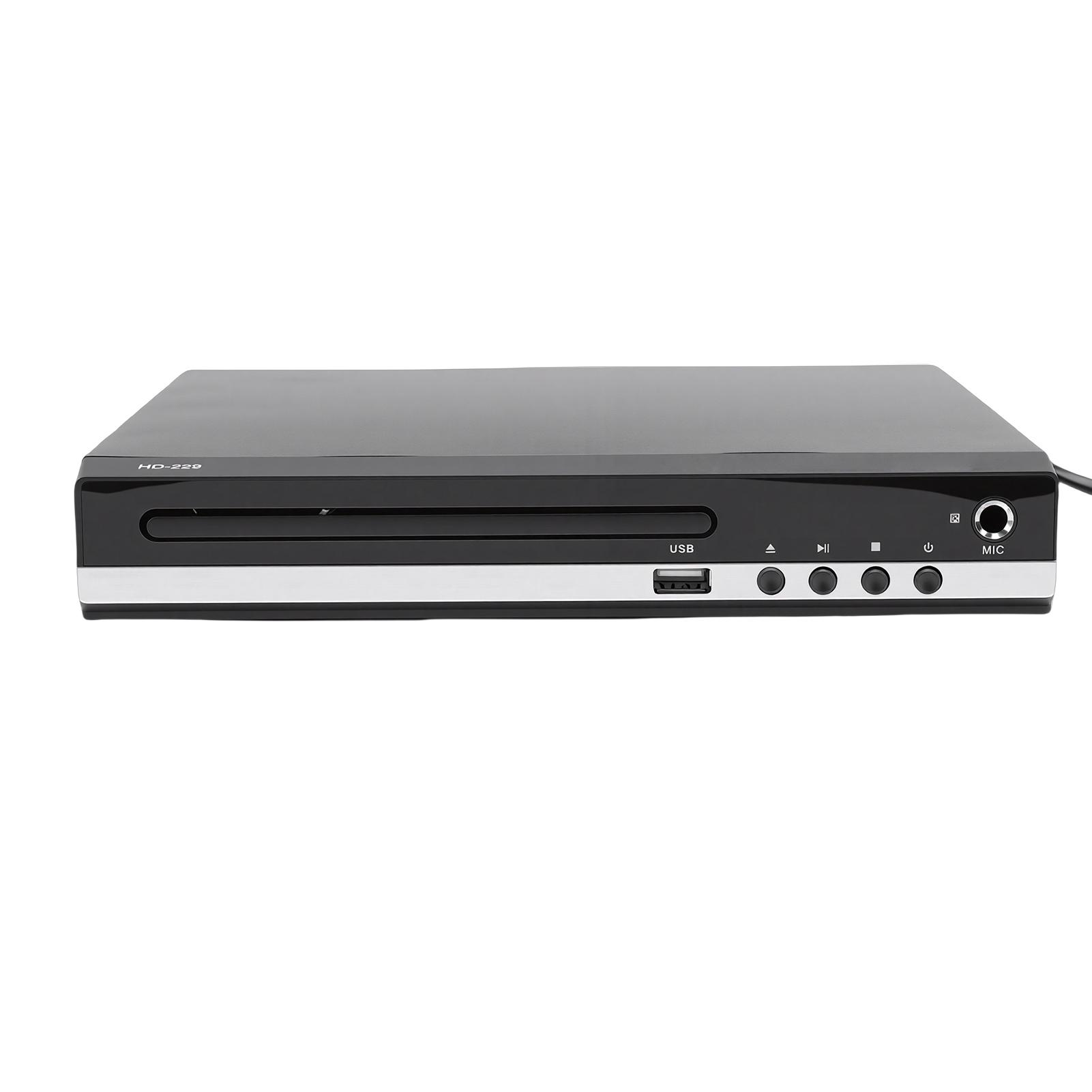 

DVD Player 1080P HD Multimedia Interface All Region CD Player for TV Home Stereo with MP3 Playback Remote Control 6.5mm Type 3