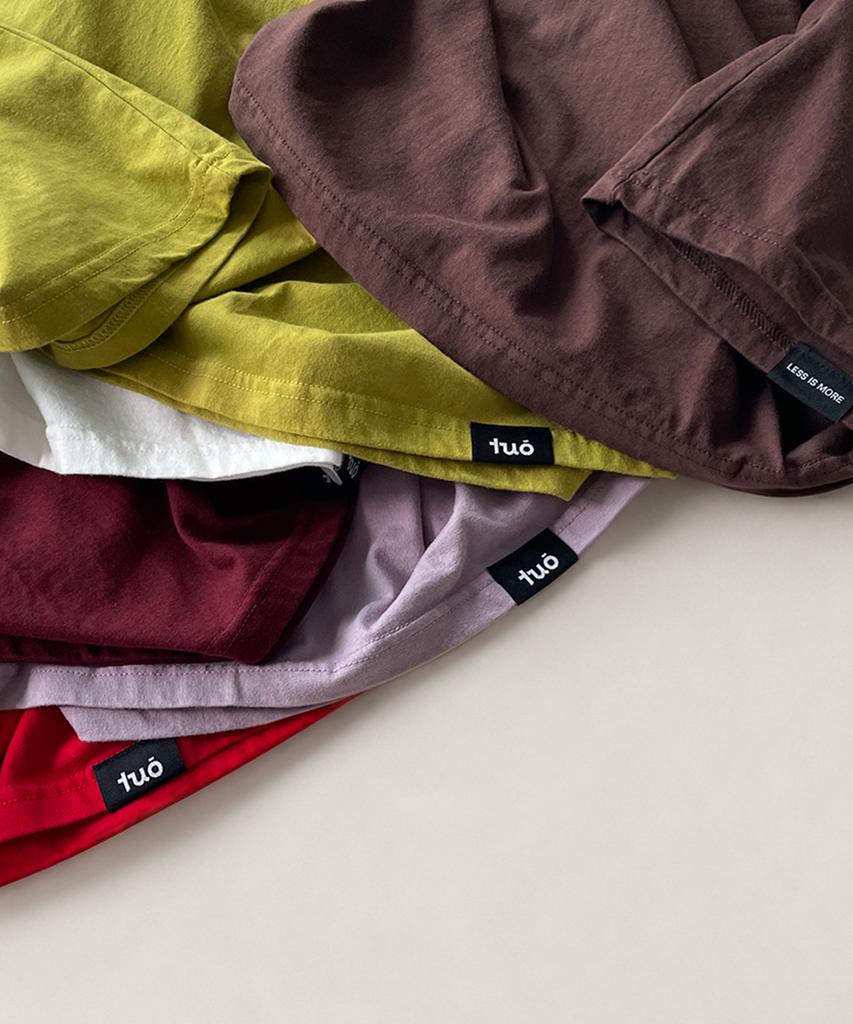 Tuo Basic Semi Loose Fit Soft Cotton Tee (11 Colors)