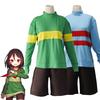 Undertale Frisk Chara Cosplay Tshirt Sweatshirt Shorts Pants Costume Outfits
