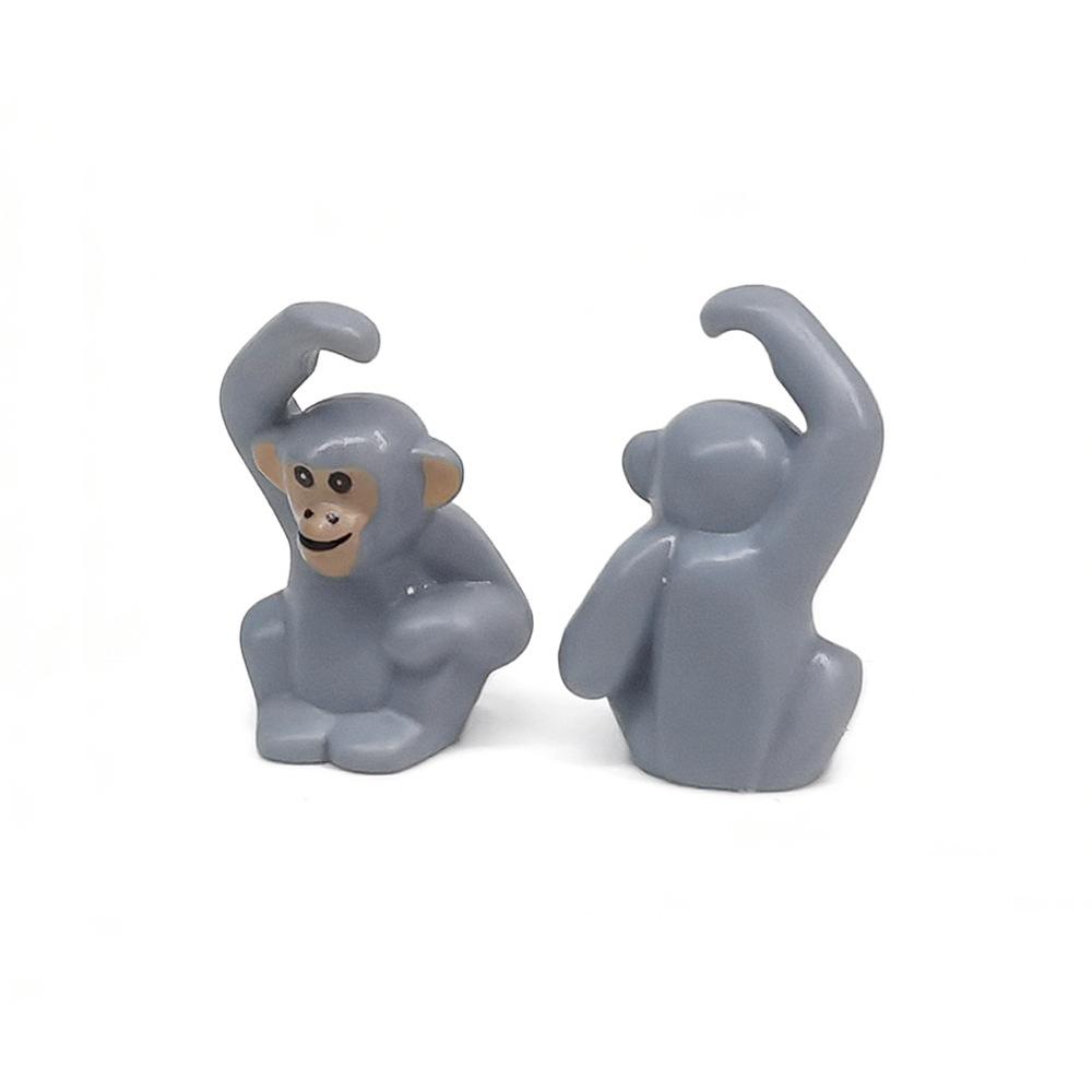 DIY-Teile mit Tierdruck: Ziege, Möwe, Pinguin, Fisch, Schaf - Kompatibel mit MOC Bausteinspielzeug