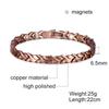 Red Copper Magnetic Energy Bracelet with Retro Stones