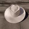 Red Love Suede Top Hat Wide Brim Fedora Hat Men Women Autumn Winter Felt Jazz Hats Classic Church Fedoras Chapeau Sombrero Mujer
