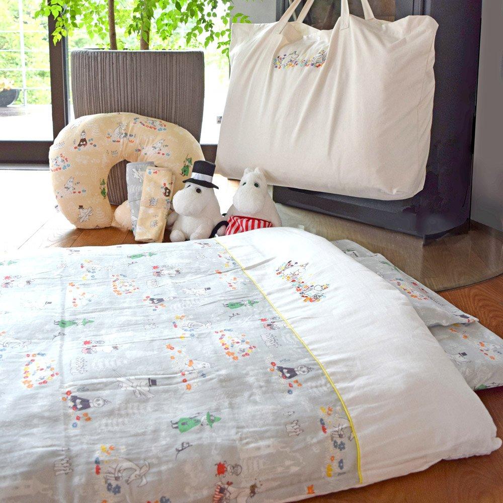 Moomin Nap Blanket Set Misty Gray Made in Japan Nap Blanket 5-piece
