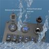 Versatile LED Digital Voltmeter 6 Gang Rocker Switch Panel Waterproof Car Marine Circuit Breaker Dual USB Port On/OFF DC 12V