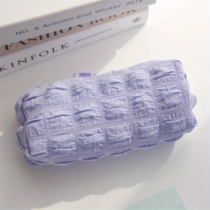 Kawaii Puffs Pencil Case Bag Cosmetic Girls Pen Pouch Box Cute Korean Stationery for Office Back To School Supplies Students