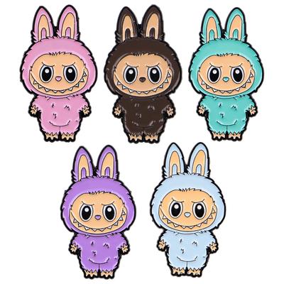 5 PCS Cartoon Monster Enamel Pin Anime Badges On Backpack Brooches for Women Men Lapel Pins Cosplay Accessories Party Gifts