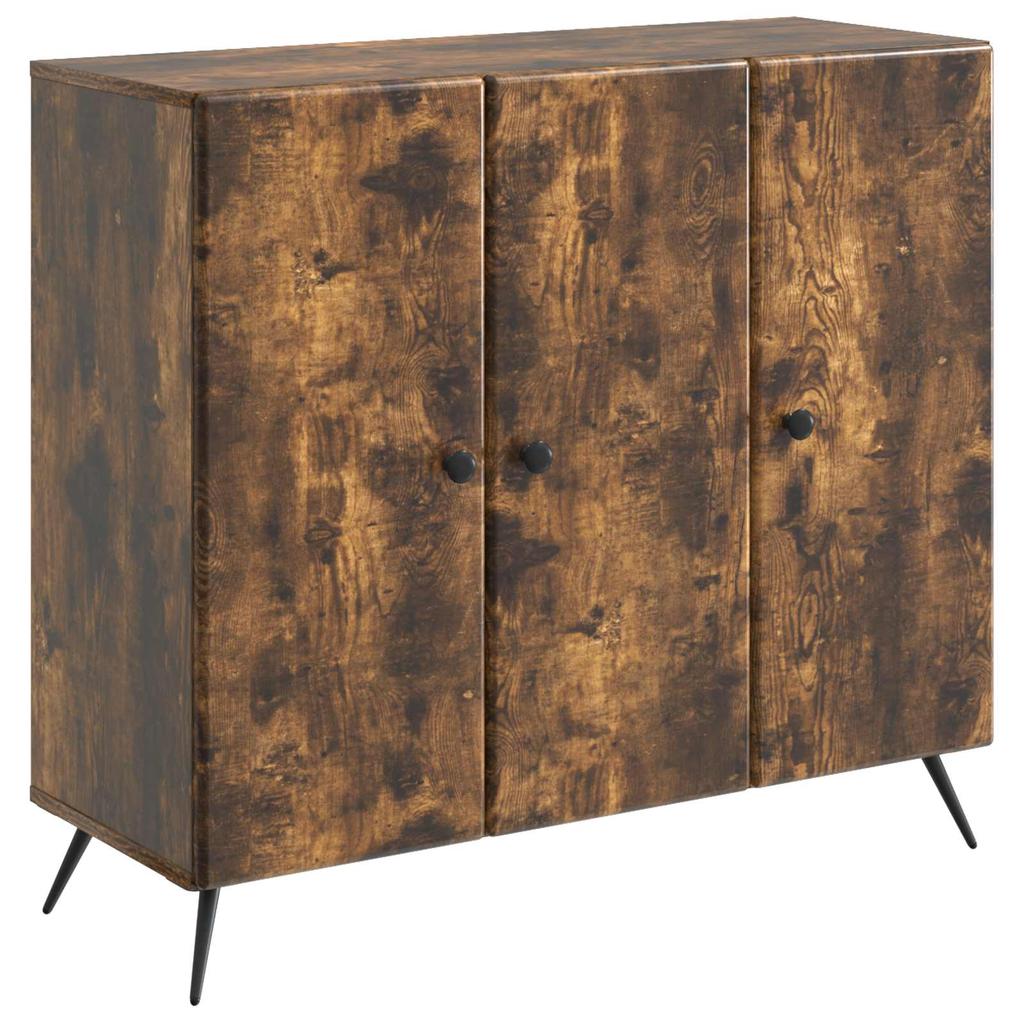 Sideboard Smoked Oak 89 x 34.5 x 80 cm Wood Based Panel
