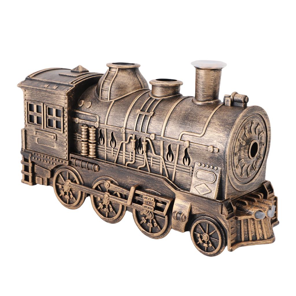 Train Humidifier 300ml Cool Mist Quiet Aromatherapy Diffuser Vintage Steam Train Diffuser for Bedrooms Office Desktop