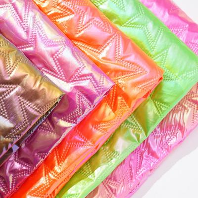 20/50/100cm*145cm Magische Farbe Ultraschallgeprägter Baumwollfutterstoff PU-Leder Quiltstoff für DIY Nähen Gepäcktasche