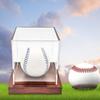 Baseball Display Case, Clear Acrylic Display Box with Stand, Softball Baseball Holder Box for Organization & Showcases