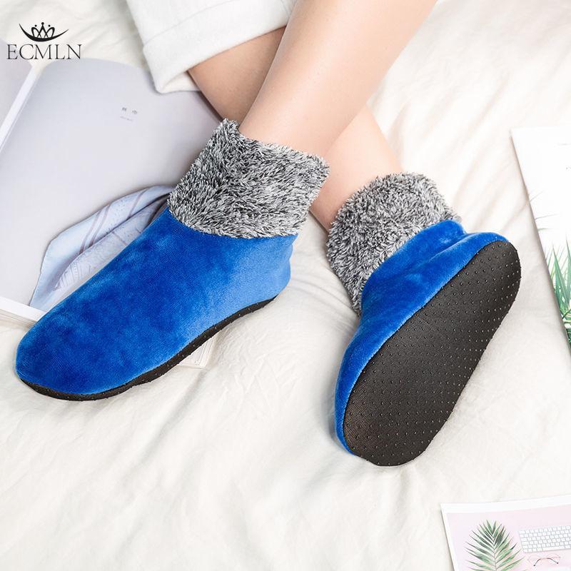 Women's Winter Home Floor Socks Warm Fuzzy Socks with Non Slip Grip Stretch Velvet Slippers Floor Socks