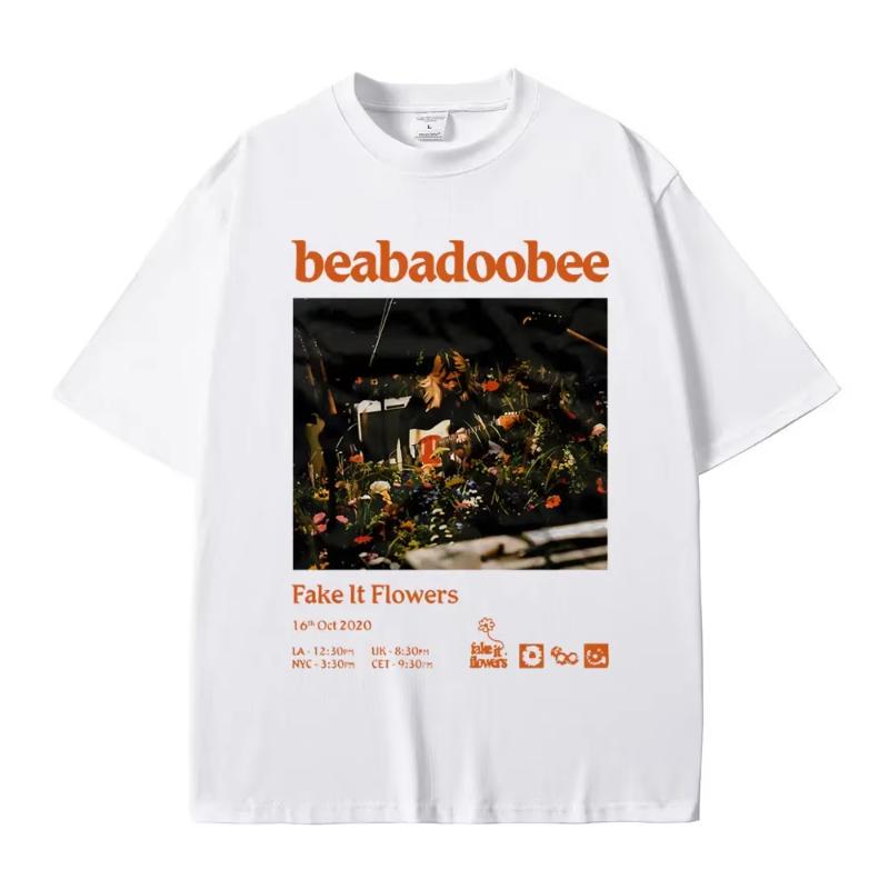 Singer Beabadoobee Graphic Print Tshirt Unisex Women Fashion Cotton Oversized Tshirt Unisex Casual Y2k Style Short Sleeve T Shirts