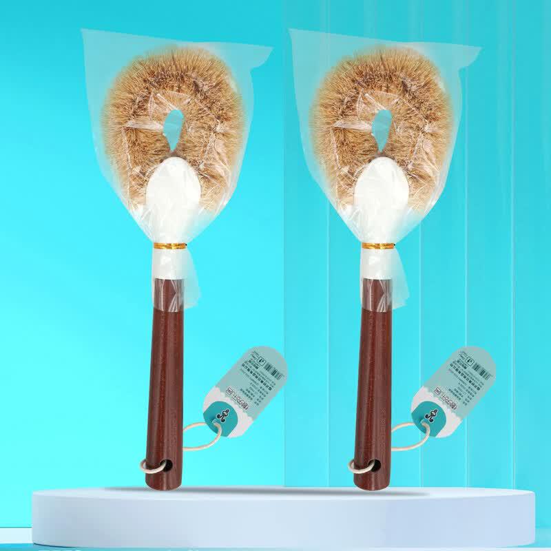 Lazy Rabbit Leju Disposable Boar Bristle Tea Set Cleaning Brush, 10-Pack
