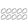 10 PCS 316 Stainless Steel D Ring Seamless Welded Hardware D Buckle Ring Surfboard Kayak Accessories 6mm 30x27x6mm