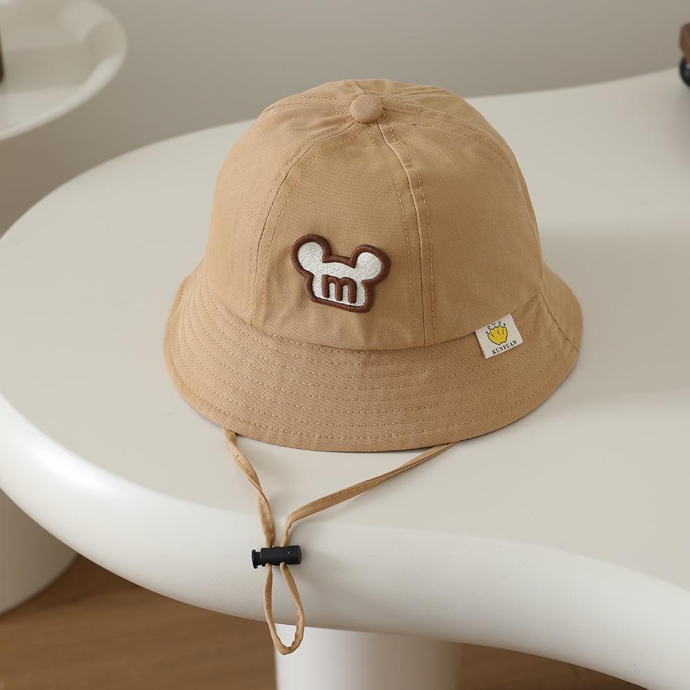 Korean Style Children's Cartoon Wide Brim Fisherman Hat for Spring/Autumn - Trendy Outdoor Sun Protection