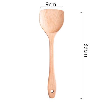 ZISIZ 4-Piece Wooden Cooking Spatula & Ladle Set