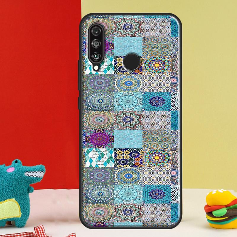 Moroccan Tile For Huawei Nova 12i 12s 11i 5T 9 10 SE Y91 Y90 Y60 Y70 Y72 Y61 P60 Pro P20 P40 P30 Lite Case