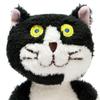 Manhattaners S-Size Plush Toy, BlackWhite 