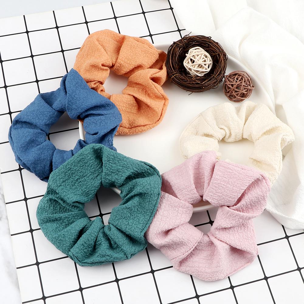 5PCS/Set Korean Fashion Hair Bands Elastic Dots Satin Silk Scrunchie for Women Girls Hair Accessories Hair Ties Holder