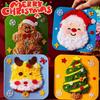 Fun Threading Christmas Sewing Projects Non-Woven Fabric DIY Embroidery Kit Christmas Decoration
