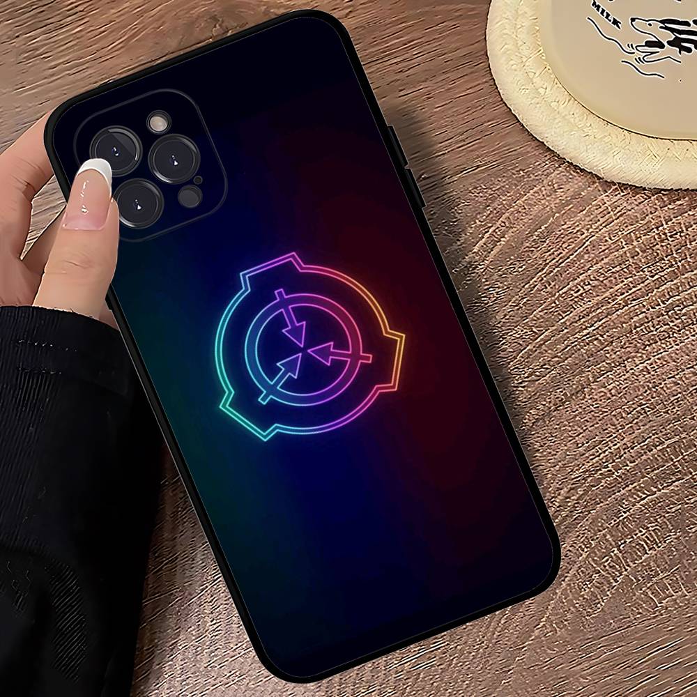 SCP Foundation Game Sci Fi Black Soft Phone Case For IPhone 16 15 14 13 11 12 17 Pro Max Mini Plus