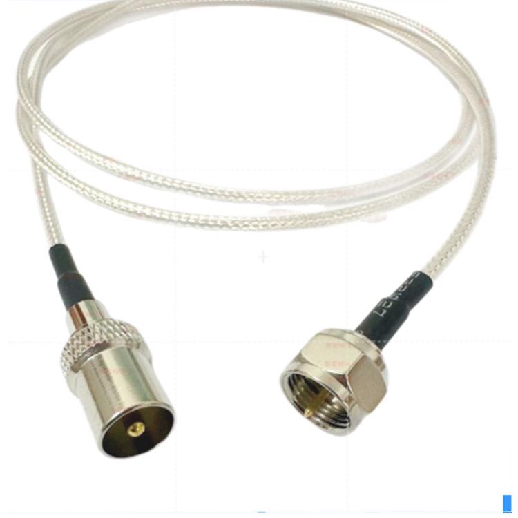 HDTV Tac HD Set-top Box: F-Type Male to TV Male, Digital Satellite Extension RG179 Coaxial Cable.