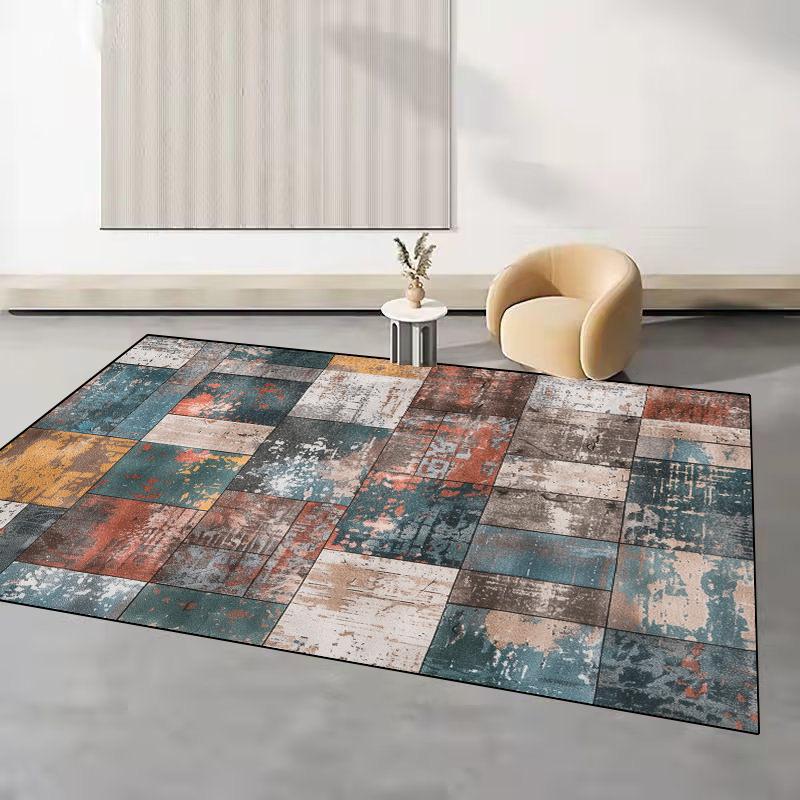 

Retro Abstract Style Carpet Living Room Decoration Light Luxury Easy Clean Non-slip Sofa Side Rugs for Bedroom Floor Mat Tapete 160*200cm