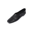 Fashion Cow Leather Square Toe Women Low heel Casual Loafers Women Shoe Without Heel 2025 Spring Autumn Mules Woman Simple White Shoes