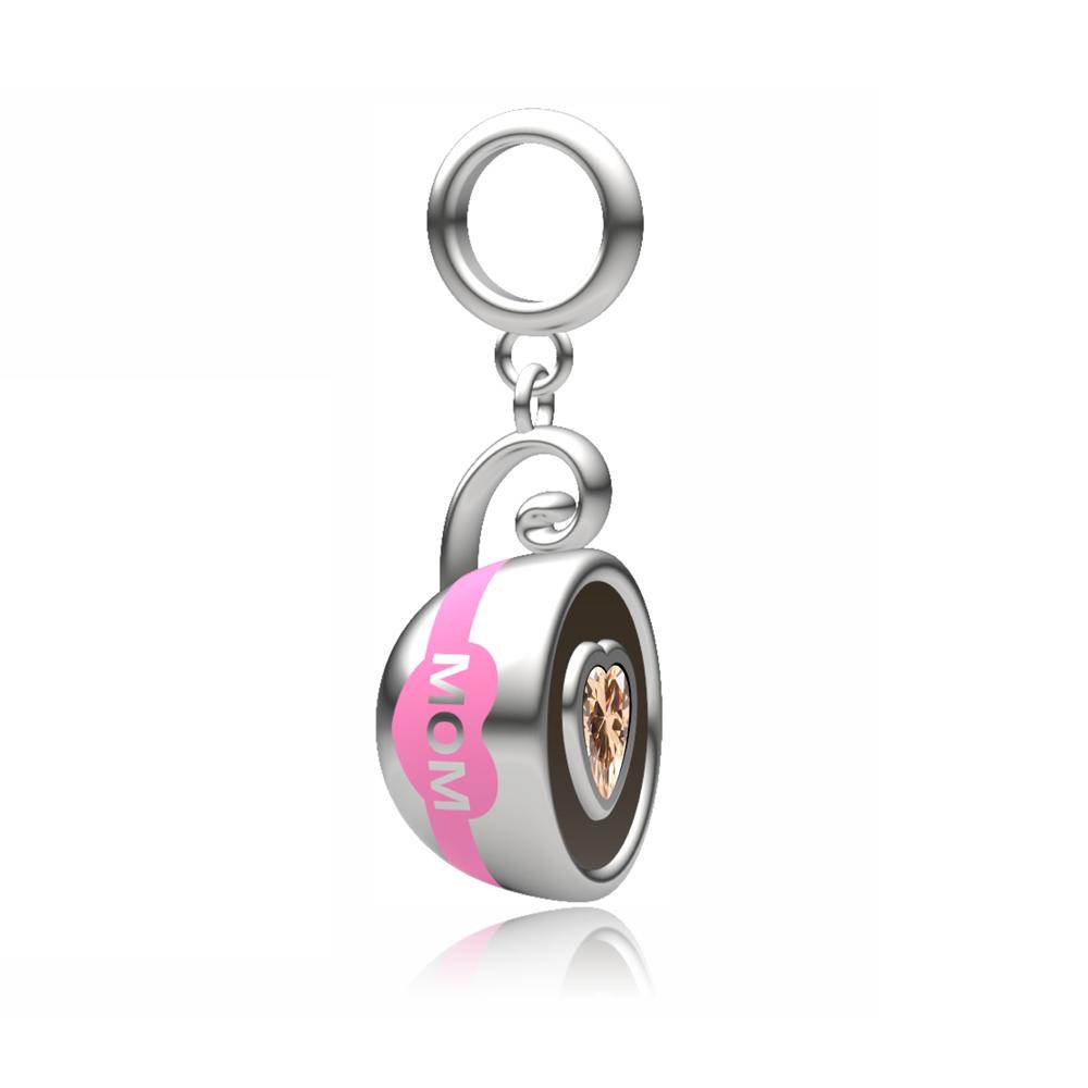 Brand New Arrivals Coffee Cup Afternoon Tea Beverage Series Copper Metal Dangle Charm Bead Component Compatible With Authentic Original Bracelet High