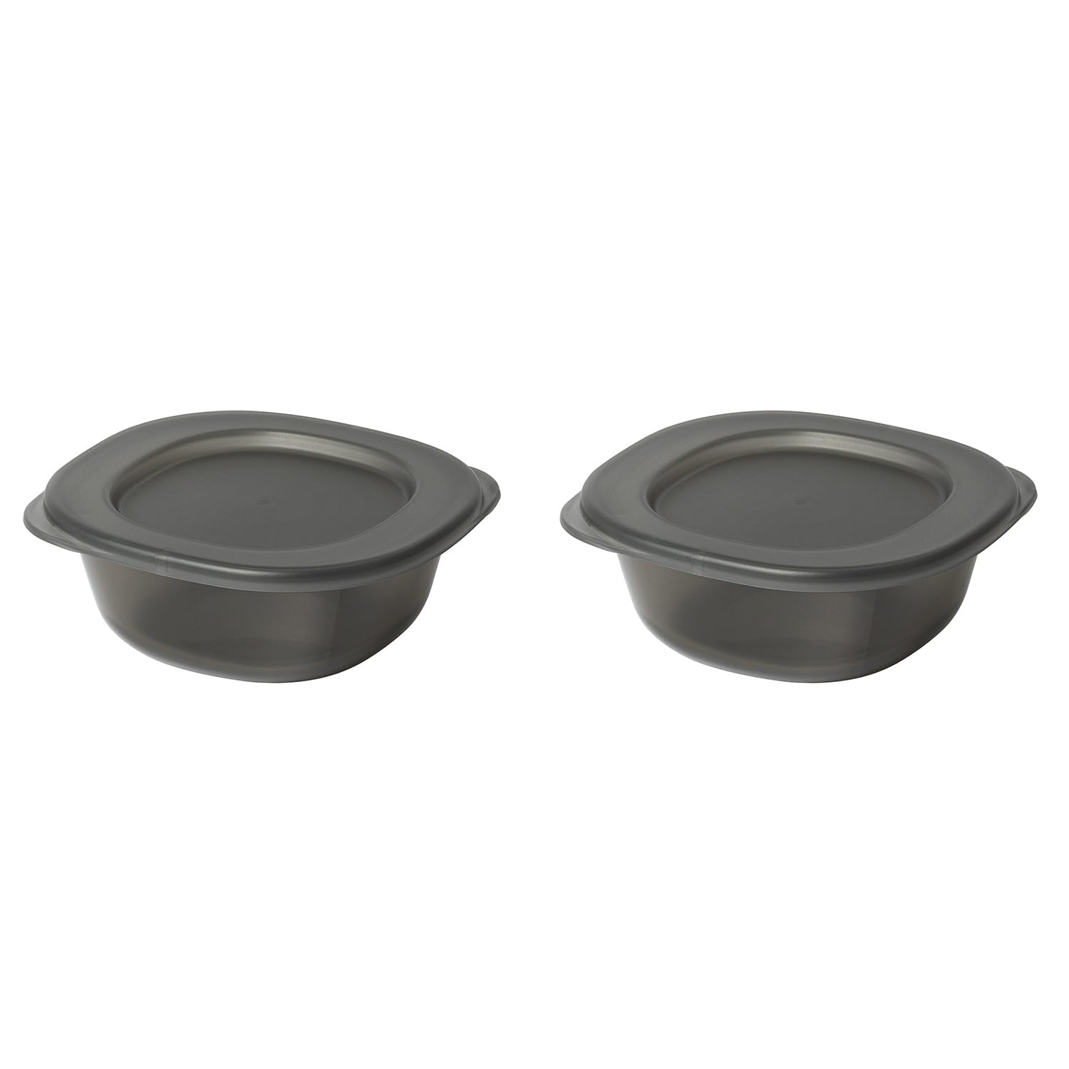 

Marna Storage Containers that can also be used as dishes Minimal unevenness for easy cleaning containers 250mL x 2 Dark Gray K831DGY (Microwave
