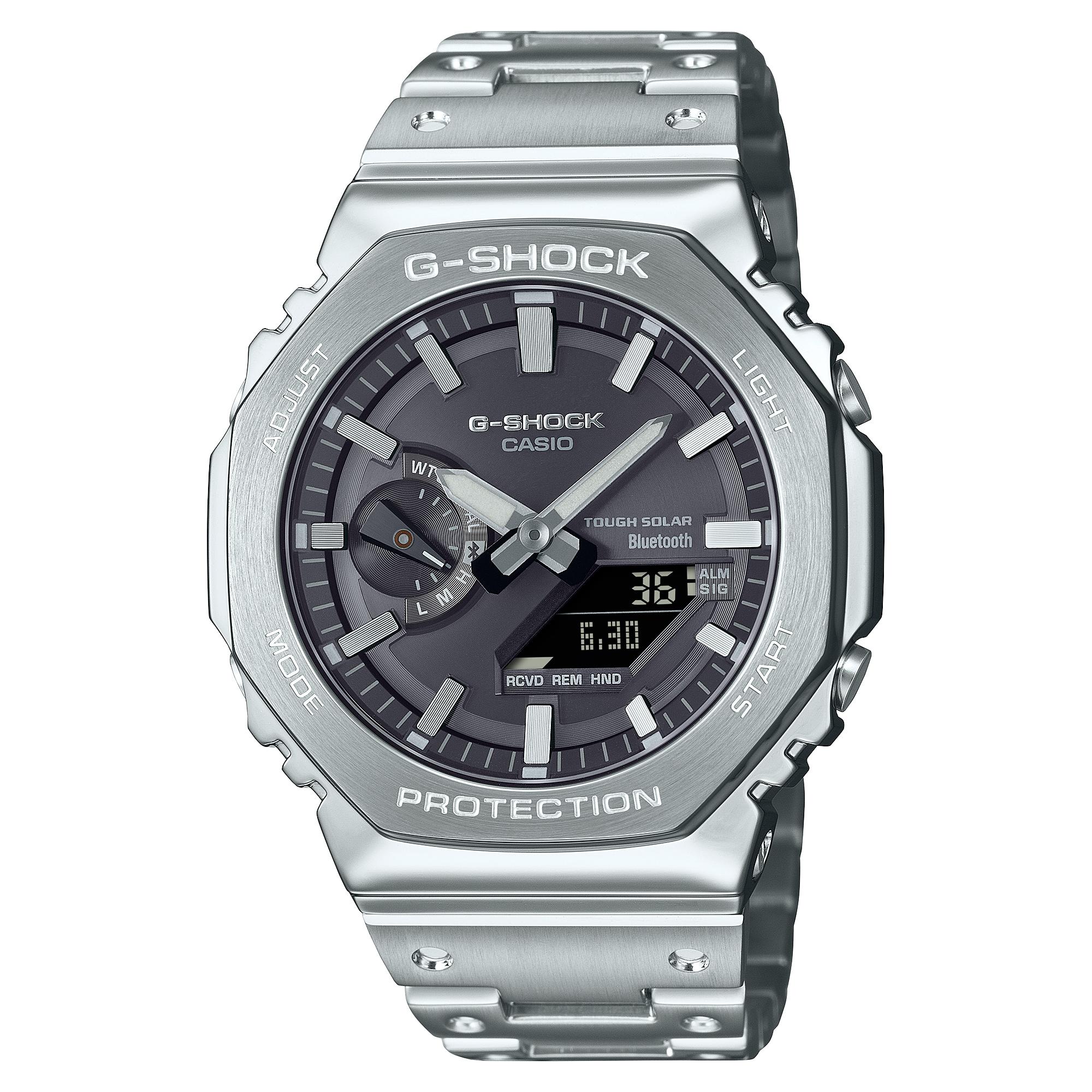 

Casio G-SHOCK Men s Stainless Steel 200M Water Resistant Digital Shock Resistant Quartz Watch GM-B2100SD-1A чёрный